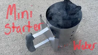 Weber Compact Chimney Starter with cook