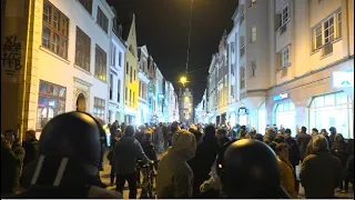 Proteste gegen Corona-Politik - angespannte Lage in Rostock