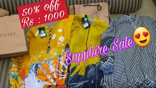 Sapphire Sale 50% off shopping 4 U stitched & Unstitched-vlogs for all