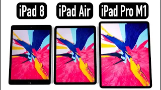 iPad 8 (2020) vs iPad Air 4 (2020) vs iPad Pro M1 (2021) - Der ultimative Vergleich!