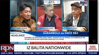 KARAMBOLA SA DWIZ |  August 04, 2022    DWIZ 882 MANILA sa RPN