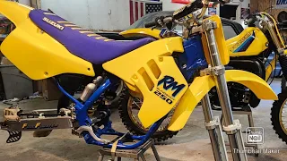 1991 to 1989 RM250 ,completing the suspension