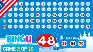 BINGO 75 BALLS With voice in English, to play comfortably at home | BINGU