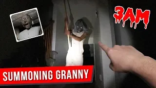 (GRANNY IS HERE) SUMMONING GRANNY AT 3 AM CHALLENGE!! *SCARY*