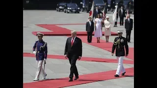 Trump Meets Japanese Emperor, Pushes Trade Deal in State Visit