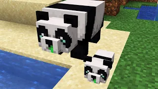 Sick Panda in Minecraft