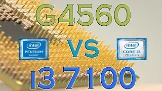 Intel Pentium G4560 vs i3 7100 Tested 5 Games