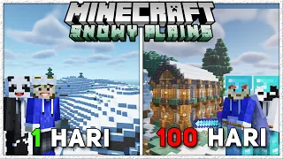 100 Hari Di Minecraft 1.18.1 Tapi SNOWY PLAINS Only