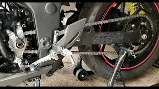 Motorcycle chain noise and how to fix it, Ninja 300