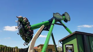 Gyrosaur. At Gulliver's Valley Theme Park Rotherham. Filmed 12 June 2021.