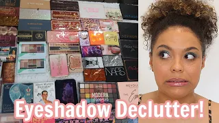 EYESHADOW PALETTE DECLUTTER!