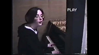 Slowdive Rachel Goswell playing the piano