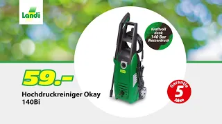 LANDI TV-Werbung - Rasenmäher Okay 36 V / Hochdruckreiniger Okay 140Bi