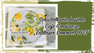 Shakercard, Schüttelkarte basteln, Café Constanze, #endlosersommer2023, cardmaking, DIY