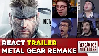 YOUTUBERS REAGINDO AO METAL GEAR SOLID REMAKE