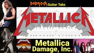 Damage Inc. - Metallica - Guitar + Bass TABS Lesson