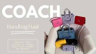 COACH | Handbag Haul | Canvas Tote + Bandit + Tabby Wristlet + Tabby 20 + Cassie 19