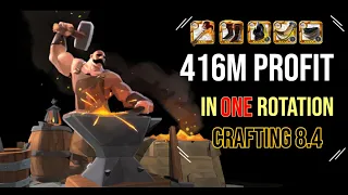 End Game Crafter │416M Profit in 1 hour Crafting 8.4 - Albion online