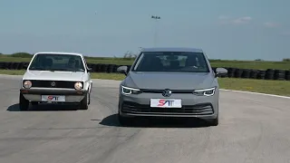 VOLKSWAGEN GOLF 8 VS GOLF 1 - UPOREDNI TEST NA STAZI NAVAK