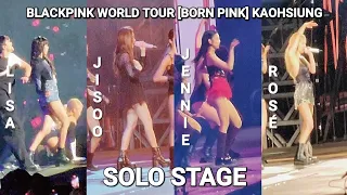 BLACKPINK - BORN PINK in Kaohsiung Day1 | JENNIE/LISA/ROSÉ/JISOO SOLO STAGES | 230318 FANCAM