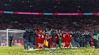 GOOSEBUMPS! Jurgen Klopp With Liverpool FC Players & Staff Singing YNWA After Winning Carabao Cup