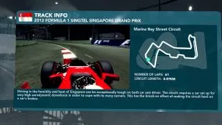 F1 2012 : Lap Tutorial - 14 Singapore GP (Marina Bay Street Circuit)