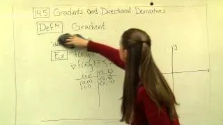 Gradients and Directional Derivatives: Part 1