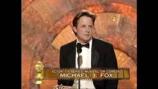 Michael J. Fox Wins Best Actor TV Series Comedy - Golden Globes 1999