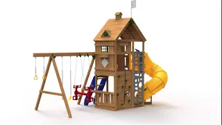 PS 73161 Playstar Legacy Gold Factory Built Swing Set available at KidzPlaysets.com