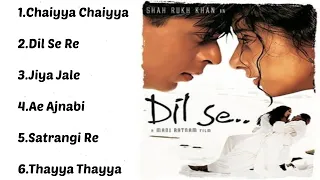 Dil Se Movie All Songs | Jukebox Audio Album | SRK Manisha & Priety | Udith Lata & Sonu |