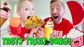 Father & Son SING THE TASTY TREAT SONG! / Don't Eat it!