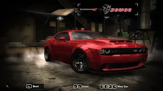 nfs most wanted - Dodge Challenger SRT Demon Mod Gameplay [1080p HD]