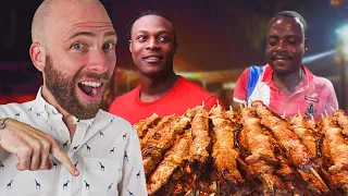Kenyan PIZZA and Late Night STREET FOOD in Mombasa, Kenya!