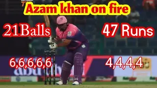 Azam khan batting in t10 league match 15 #azamkhan #t10league