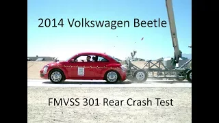2014-2018 Volkswagen Beetle FMVSS 301 Rear Crash Test (50 Mph)