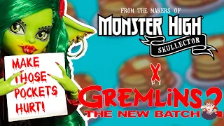 $60 doll?? Monster High Skullector x Gremlins 2 Greta Gremlin Collector Doll Unboxing + Review