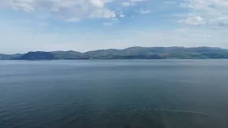 Menai Strait at North Wales, drone footage