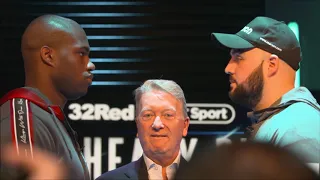 DON'T BLINK! Daniel Dubois v Nathan Gorman face off at the final presser