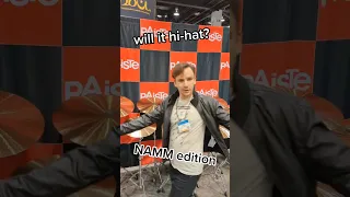 Messing around with Paiste Cymbals at NAMM2023 #shorts
