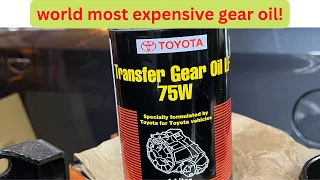 Toyota transfer gear oil 75W quick review, Toyota gear oil 75W