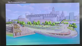 Officials show new downtown Cleveland land bridge proposal as part of city's lakefront master plan