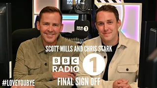 Scott Mills and Chris Stark - BBC Radio 1 final sign off (25/08/2022)