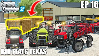 NEW EQUIPMENT and Selling 2.700.000l of STRAW | Big Flats Texas | Farming Simulator 22