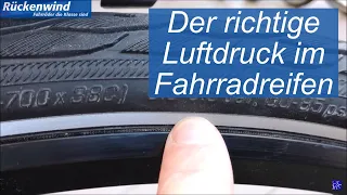 Der richtige Luftdruck in Deinem Fahrradreifen