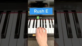 RUSH E, how to play on piano PART 1