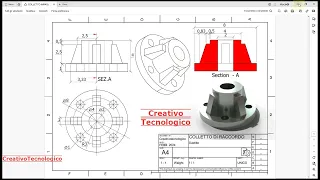 MODELLAZIONE colletto di raccordo con "FREECAD" secondo mio flusso di lavoro d'esempio: PARTE PRIMA