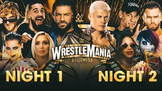 WWE WrestleMania 39 Night 1 & 2 lineup prediction