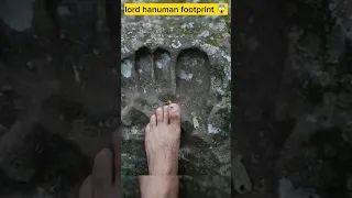 lord hanuman 😱 footprint 👣🚩 #viral #viral #reels #hanuman #ramayan #video #shorts #viralvideo