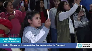 Jaldo y Manzur participaron de las fiestas patronales de Burruyacú