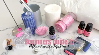 Full & Easy beginners guide to pillar Candle making (Part 1) #candlemaking